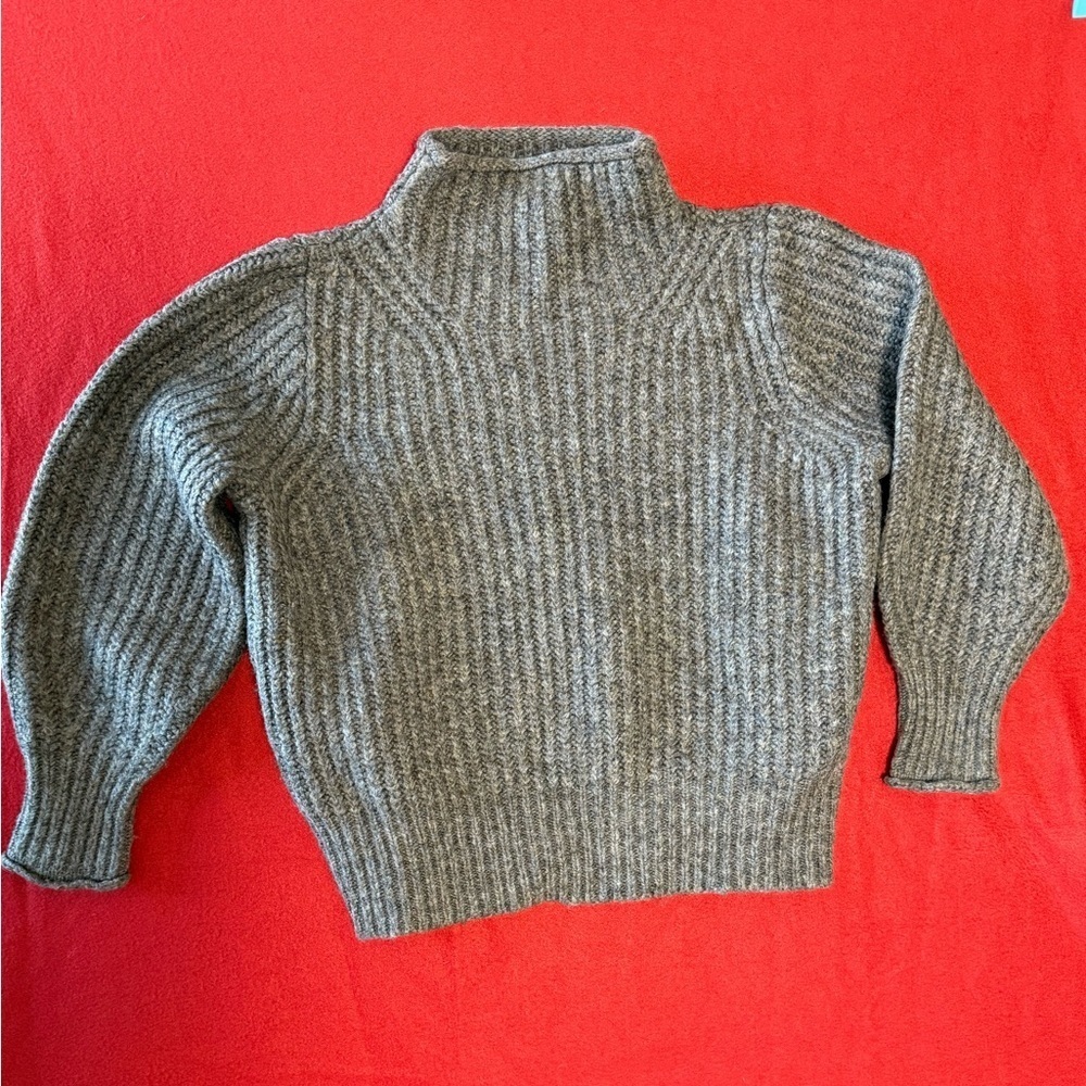 Madewell Loretto Mockneck Pullover Sweater Womens Sz S Wool Blend